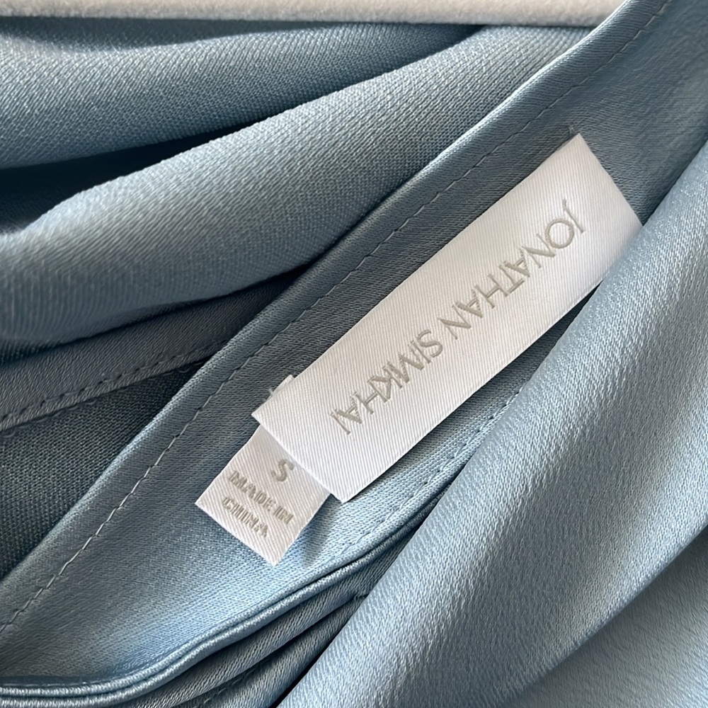 Alice one-shoulder draped satin blouse - Picture 10 of 10